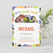 All Star Sport Uitnodigingen (Staand voorkant)