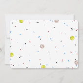 All Star Sport verjaardagsfoto uitnodigingen (Achterkant)