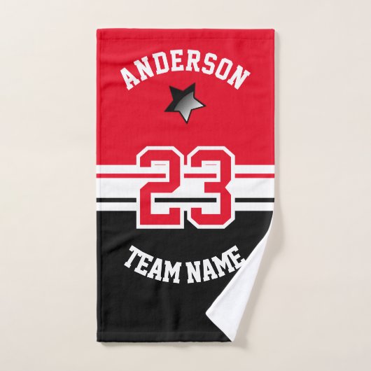 All Star Sport - Zwart, Wit en DIY Kleur Handdoek (Handdoek)