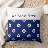 All Star Sportnaam Rood Wit Blauw Excellence Kussen (Deken)