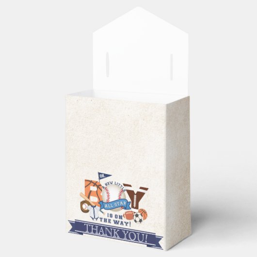 All Star Sports Baby shower Bedankdoosjes (Geopend)