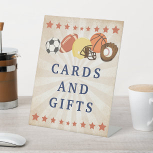 All Star Sports Baby shower Decor Reclamebord Met Voetstuk