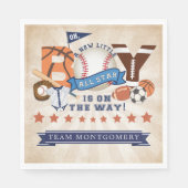 All Star Sports Baby shower Servet (Voorkant)