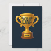 All Star Sports Birthday Party Kaart (Achterkant)