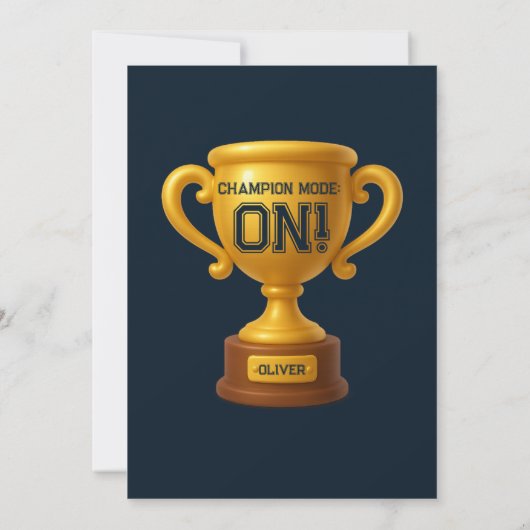 All Star Sports Birthday Party Kaart (Achterkant)