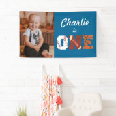 All-Star Sports First Birthday Photo Banner (Insitu)