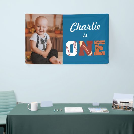All-Star Sports First Birthday Photo Banner (Beurs)