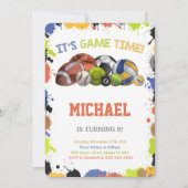 All Star-sportuitnodigingen Kaart (Voorkant)