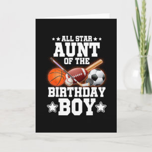 All Star Tante Van De Verjaardagsprins Sketll Voet Kaart