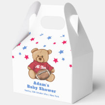 All Star Teddy Bear Football Sport Baby Shower 