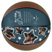 All-Star Vader Fotocollage Basketbal Cadeau (Voorkant)