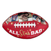All-star vader Vaderdag foto rood American Football (Voorkant)