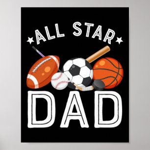 All Star Vader Van De Verjaardagsjongen Sketll Voe Poster