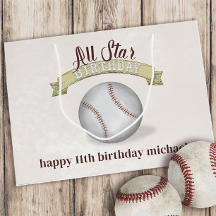 All Star Verjaardag Baseball Custom Groot Cadeauzakje