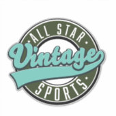 all star vintage sportartikelen sticker (Voorkant)