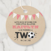 All-star Voetbal 2e Verjaardag Bedankjes Labels (Voorkant)