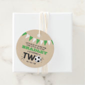 All-star Voetbal 2e Verjaardag Bedankjes Labels (In situ)