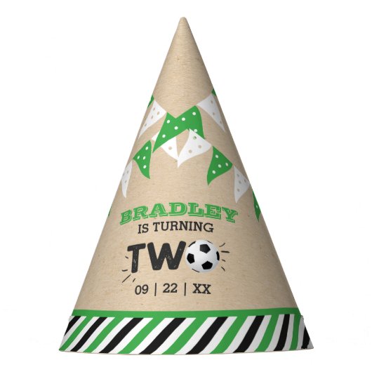 All-star Voetbal 2e Verjaardag Feesthoedjes (Voorkant)