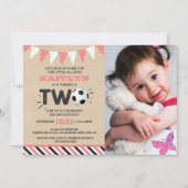 All-star Voetbal 2e Verjaardag Foto Kaart (Voorkant)