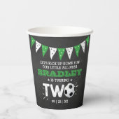 All-star Voetbal 2e Verjaardag Papieren Bekers (Achterkant)