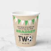 All-star Voetbal 2e Verjaardag Papieren Bekers (Achterkant)