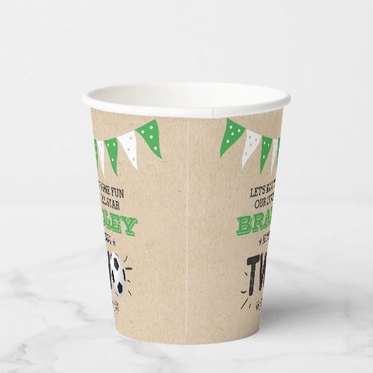 All-star Voetbal 2e Verjaardag Papieren Bekers (Rechts)