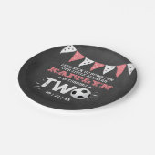 All-star Voetbal 2e Verjaardag Papieren Bordje (Gekanteld)