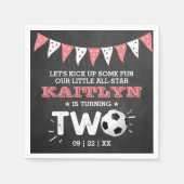 All-star Voetbal 2e Verjaardag Servet (Voorkant)