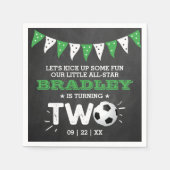All-star Voetbal 2e Verjaardag Servet (Voorkant)