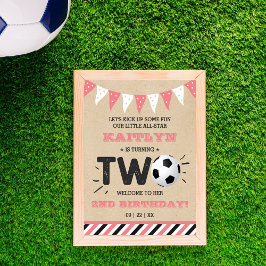 All-star Voetbal 2e Verjaardag Welkom Poster