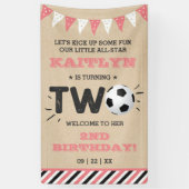 All-star Voetbal 2e Verjaardag Welkom Spandoek (Verticaal)