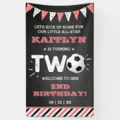 All-star Voetbal 2e Verjaardag Welkom Spandoek (Verticaal)