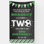 All-star Voetbal 2e Verjaardag Welkom Spandoek (Verticaal)