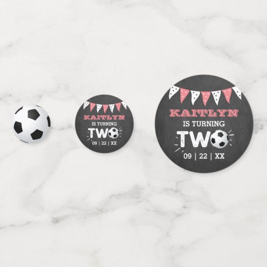 All-star Voetbal 2e Verjaardagsfeestfoto Confetti (Voorkanten)