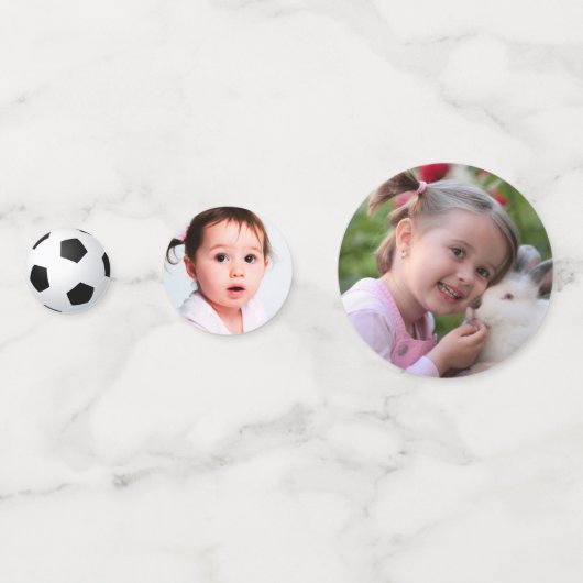 All-star Voetbal 2e Verjaardagsfeestfoto Confetti (Achterkanten)