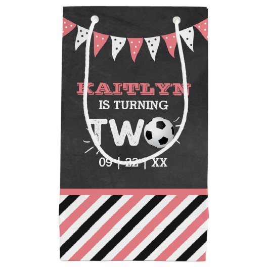 All-star Voetbal 2e verjaardagsfeestje Klein Cadeauzakje (Voorkant)