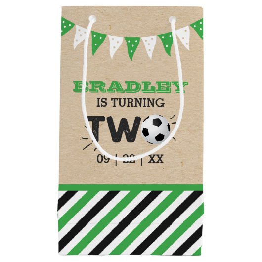 All-star Voetbal 2e verjaardagsfeestje Klein Cadeauzakje (Voorkant)
