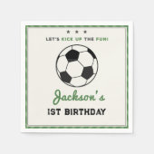 All-star Voetbal Verjaardags Papier Servet (Voorkant)