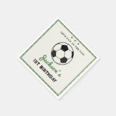 All-star Voetbal Verjaardags Papier Servet (Hoek)
