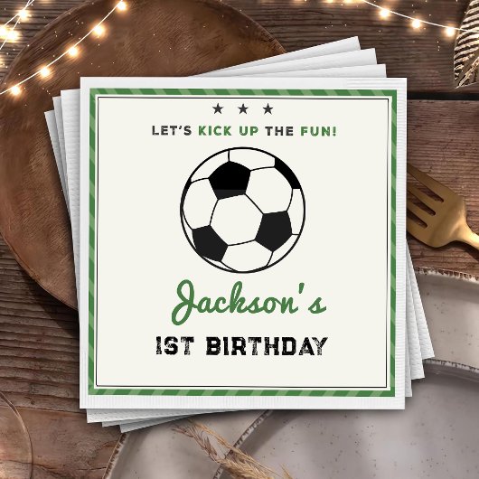 All-star Voetbal Verjaardags Papier Servet