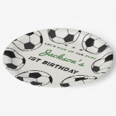 All-star Voetbal Verjaardagsfeest Papieren Bordje (Gekanteld)