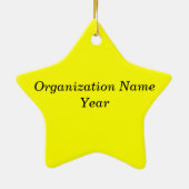 All-Star Volunteer Award - Herdenking Keramisch Ornament (Achterkant)