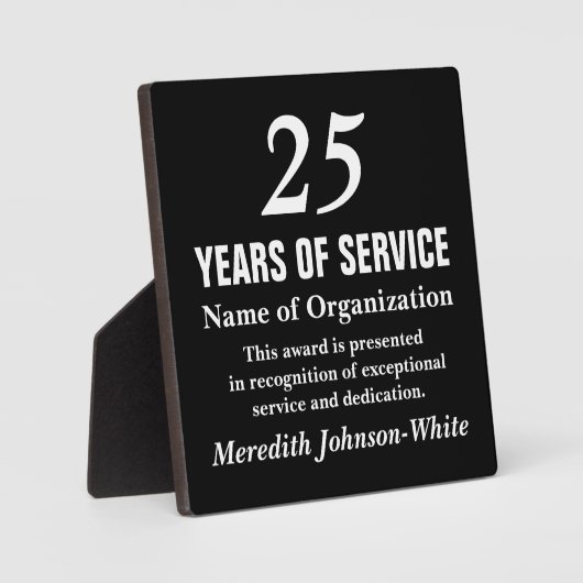 All-Star Volunteer Service Recognition Award Fotoplaat (Voorkant)