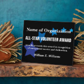 All-Star Volunter Service Appreciation Award Fotoplaat (Zijkant)