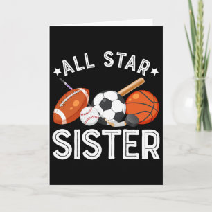All Star Zus Van De Verjaardagsjongen Sketll Voetb Kaart