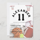 All Stars Kids Birthday Party Kaart (Voorkant)