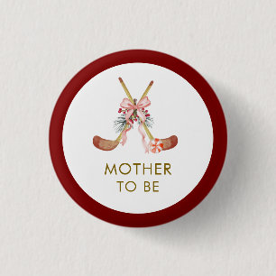All Stars Meisjes Hockey Moeder Wordt Mama Shower  Ronde Button 3,2 Cm