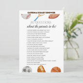 All Stars Sport Baby Shower - Bewerkbare Naam, 5x7 Kaart (Staand voorkant)