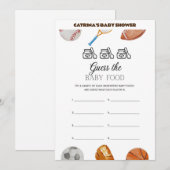 All Stars Sports Baby shower - bewerkbare naam, 5x Kaart (Voorkant / Achterkant)