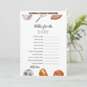 All Stars Sports Baby shower - bewerkbare naam, 5x Kaart (Staand voorkant)